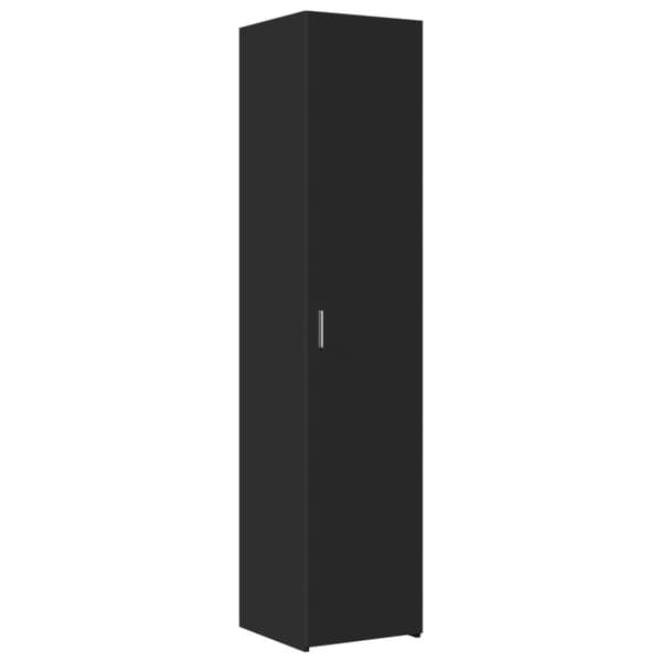 vidaXL højskab 40x42,5x185 cm konstrueret træ sort