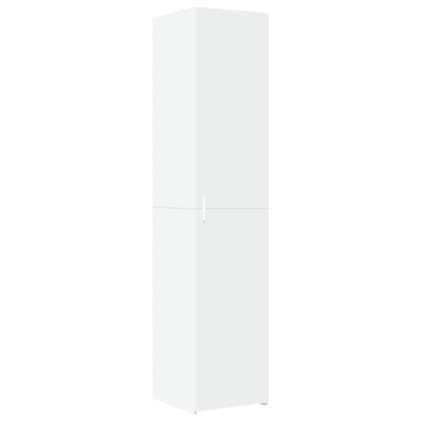 vidaXL højskab 40x42,5x185 cm konstrueret træ hvid
