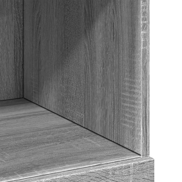 vidaXL reol 80x42,5x124 cm konstrueret træ grå sonoma-eg
