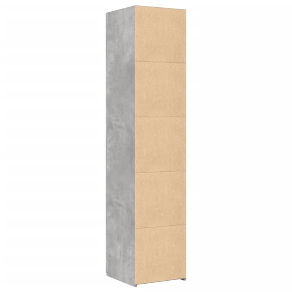 vidaXL højskab 40x42,5x185 cm konstrueret træ betongrå