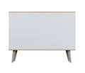 Pikkukuva 7 / 8: Kocot Toronto senkki 120cm, 3 kaappia, säädettävä hyllykorkeus, valkoinen/beige