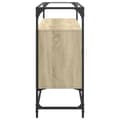 Miniatyrbilde 6 av 11: vidaXL Skjenk med glasstopp sonoma eik 98x35x81 cm konstruert tre