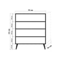 Pikkukuva 8 / 8: Chic Home Eliel senkki 95x36xK111 cm, ruskea