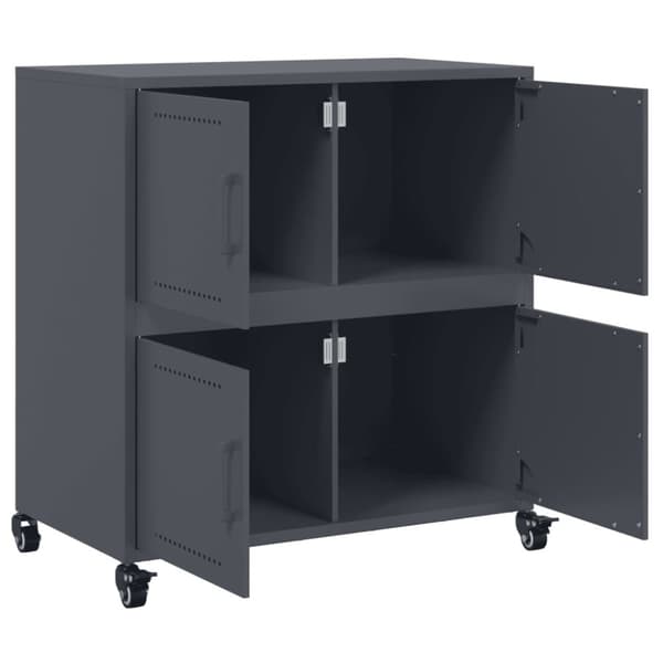 vidaXL Senkki antrasiitti 68x39x72 cm teräs