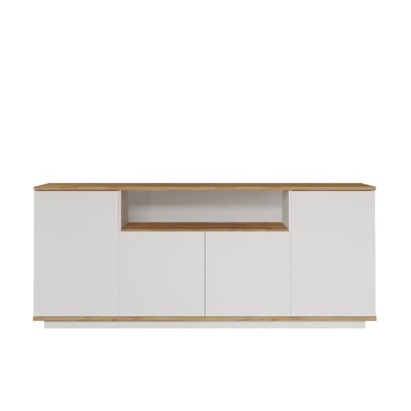 Chic Home Fransi senkki 45x180xK75 cm, valkoinen/ruskea