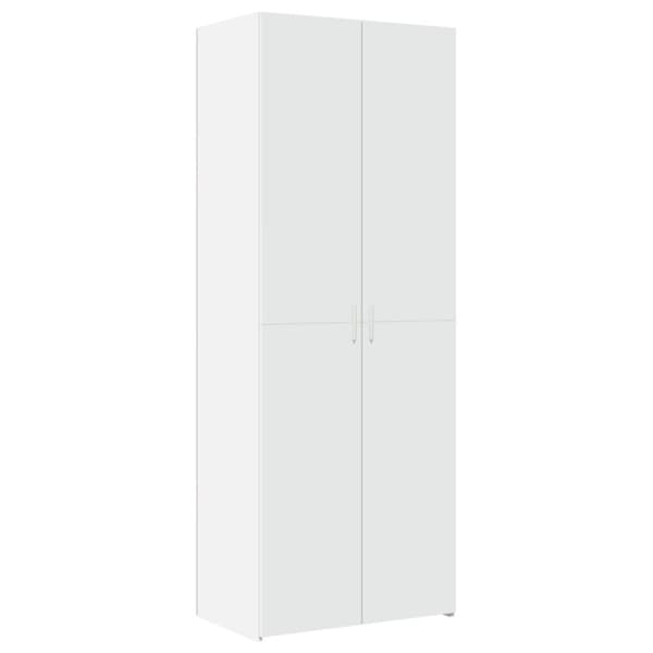 vidaXL Highboard hvit 70x42,5x185 cm konstruert tre