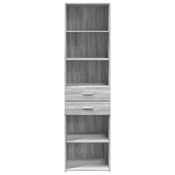 vidaXL skab 50x42,5x185 cm konstrueret træ sonoma-eg
