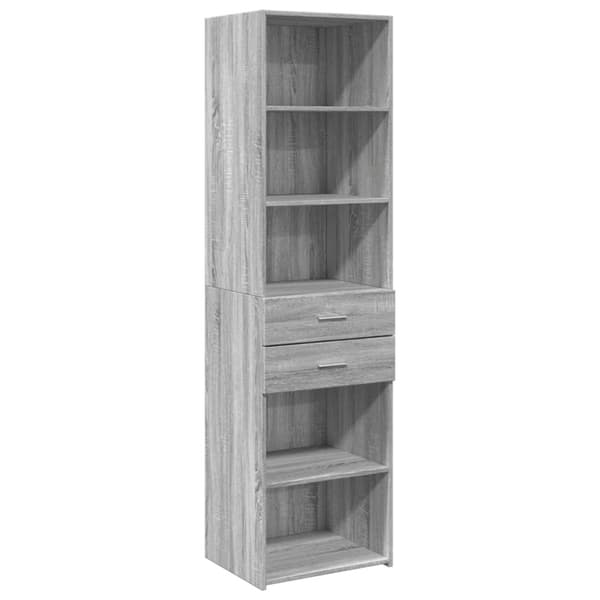 vidaXL skab 50x42,5x185 cm konstrueret træ sonoma-eg