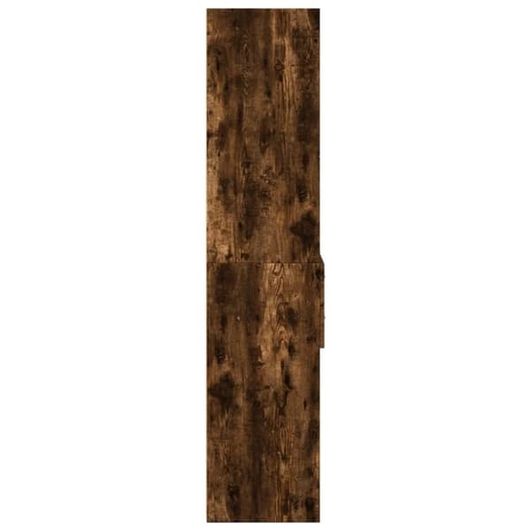 vidaXL højskab 40x42,5x185 cm konstrueret træ røget egetræsfarve