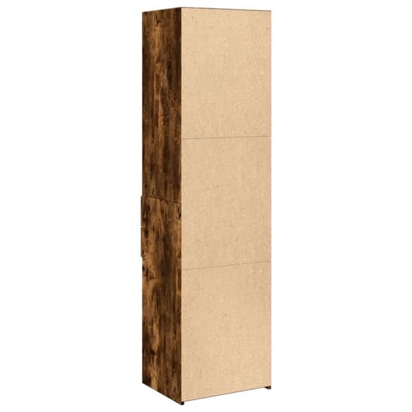 vidaXL højskab 40x42,5x185 cm konstrueret træ røget egetræsfarve