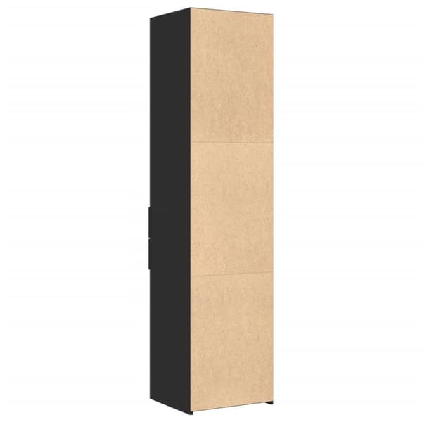 vidaXL Hylle svart 45x42,5x185 cm konstruert tre