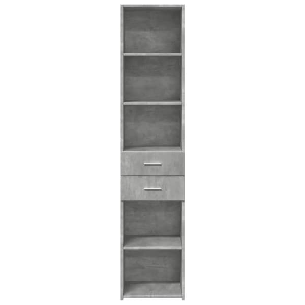 vidaXL Hylle betonggrå 40x42,5x185 cm konstruert tre