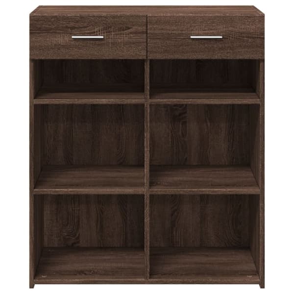 vidaXL skænk 80x42,5x93 cm konstrueret træ brun egetræsfarve