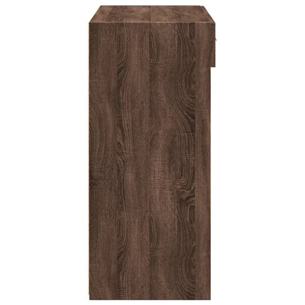 vidaXL skænk 80x42,5x93 cm konstrueret træ brun egetræsfarve