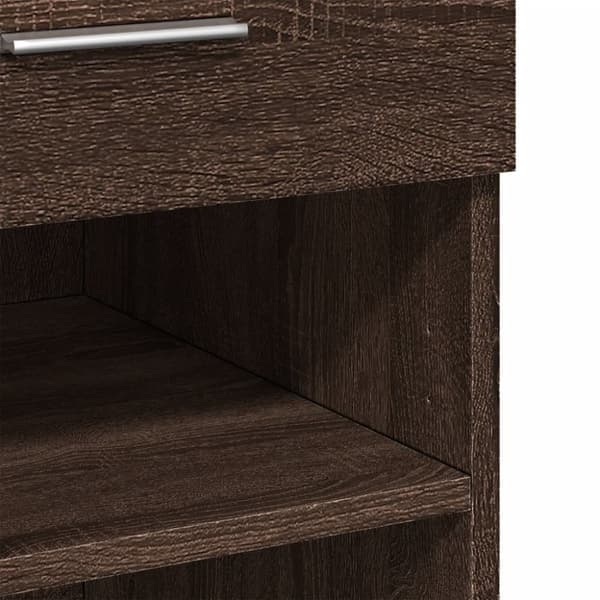 vidaXL skænk 80x42,5x93 cm konstrueret træ brun egetræsfarve