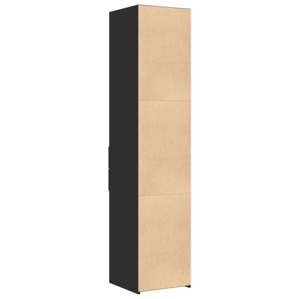 vidaXL Hylle svart 40x42,5x185 cm konstruert tre