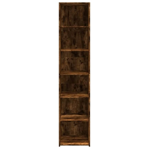 vidaXL højskab 40x41x185 cm konstrueret træ røget egetræsfarve