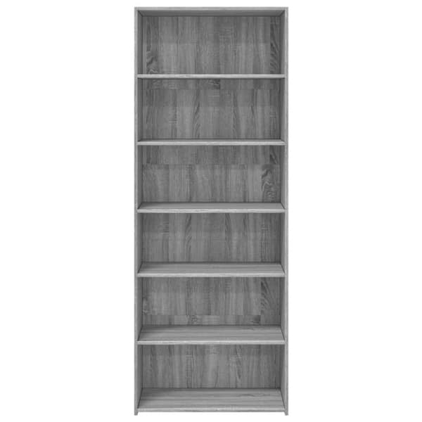 vidaXL Hylle grå sonoma 70x41x185 cm konstruert tre