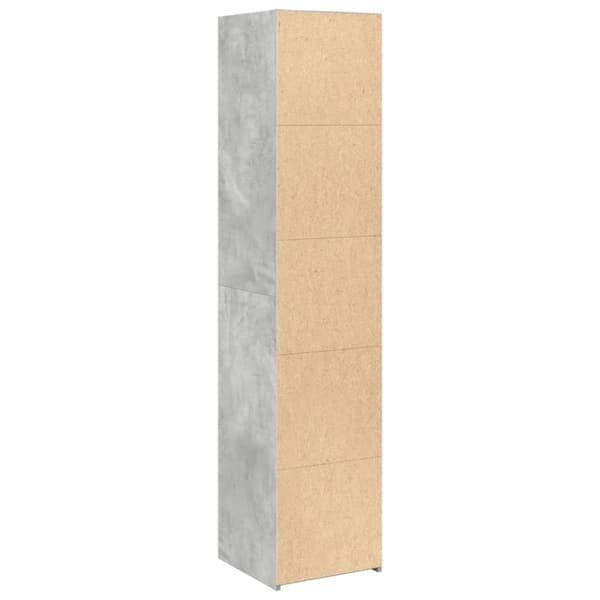 vidaXL højskab 40x41x185 cm konstrueret træ betongrå