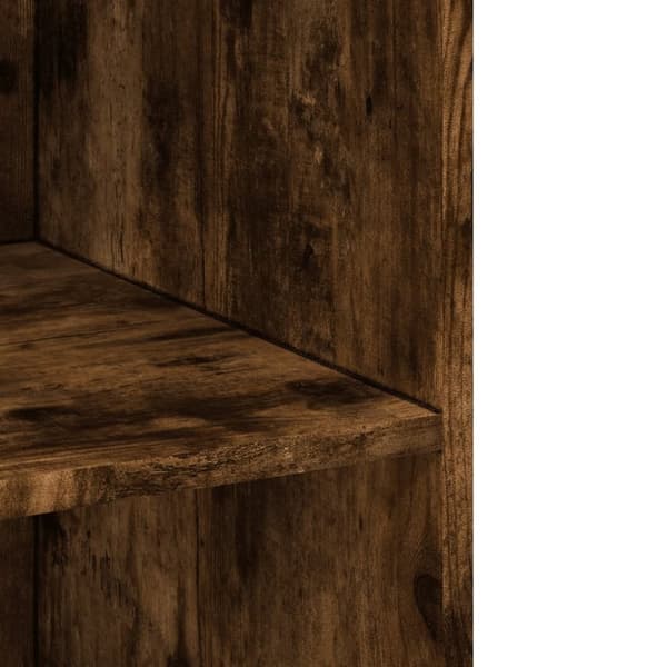 vidaXL Hylle røkt eik 70x41x185 cm konstruert tre