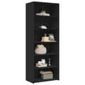 Miniatyrbilde 4 av 11: vidaXL Hylle svart 70x41x185 cm konstruert tre