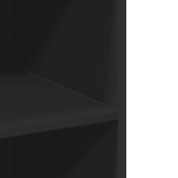 vidaXL Hylle svart 70x41x185 cm konstruert tre