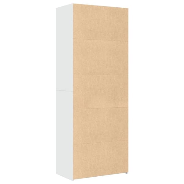 vidaXL Hylle hvit 70x41x185 cm konstruert tre