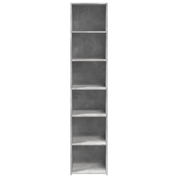 vidaXL Highboard betonggrå 40x41x185 cm konstruert tre