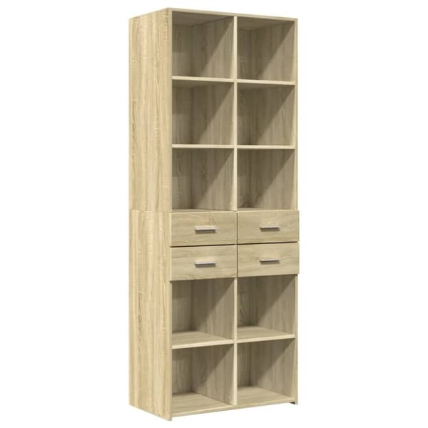vidaXL Högskåp sonoma-ek 70x42,5x185 cm konstruerat trä