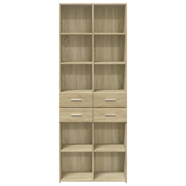 vidaXL Högskåp sonoma-ek 70x42,5x185 cm konstruerat trä