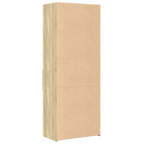 vidaXL Högskåp sonoma-ek 70x42,5x185 cm konstruerat trä