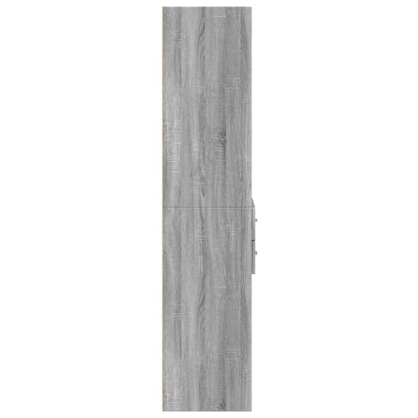 vidaXL skab 70x42,5x185 cm konstrueret træ grå sonoma-eg