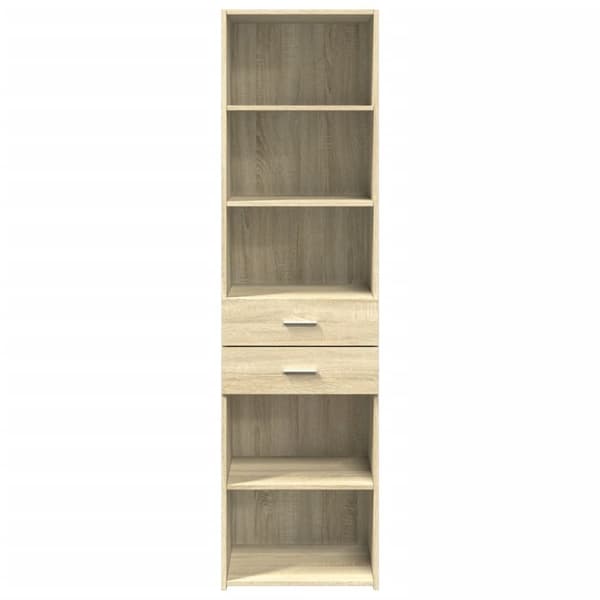 vidaXL højskab 40x42,5x185 cm konstrueret træ sonoma-eg