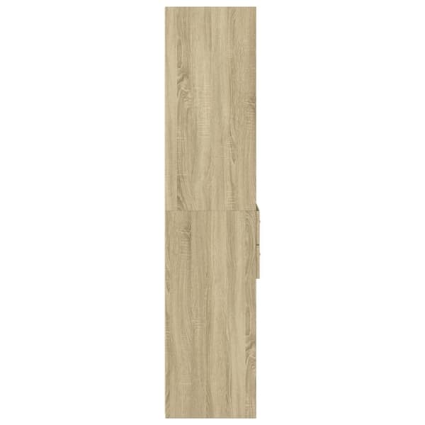 vidaXL højskab 40x42,5x185 cm konstrueret træ sonoma-eg