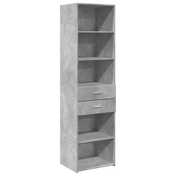 vidaXL højskab 40x42,5x185 cm konstrueret træ betongrå