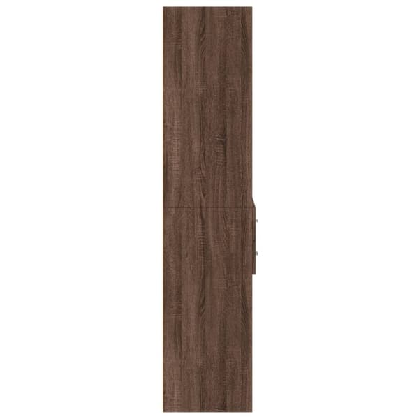 vidaXL skab 70x42,5x185 cm konstrueret træ brun egetræsfarve