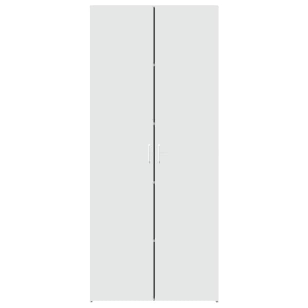 vidaXL Highboard hvit 80x42,5x185 cm konstruert tre