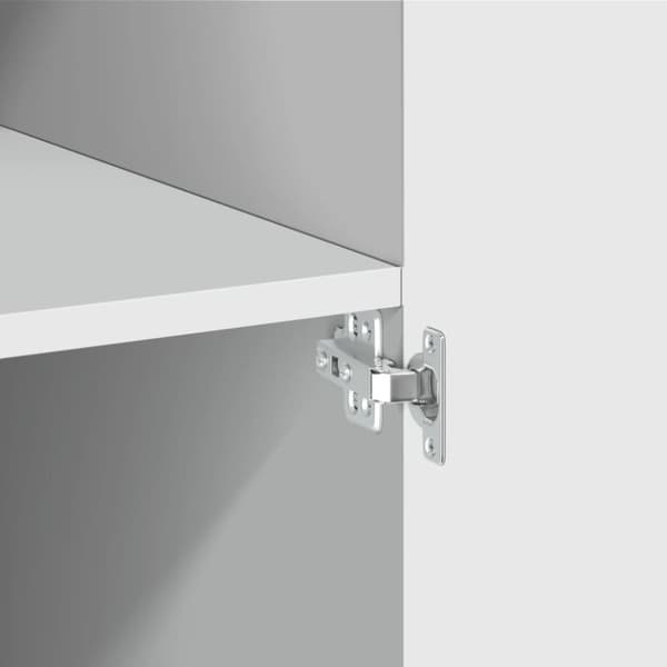vidaXL Highboard hvit 80x42,5x185 cm konstruert tre