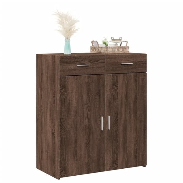 vidaXL Skänk brun ek 80x42,5x93 cm konstruerat trä