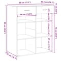 Pikkukuva 11 / 11: vidaXL Senkki savutammi 80x42,5x93 cm tekninen puu