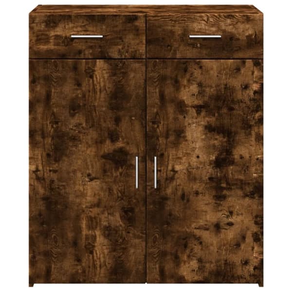 vidaXL Skänk rökfärgad ek 80x42,5x93 cm konstruerat trä