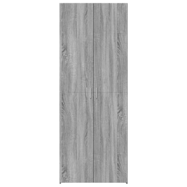 vidaXL skab 70x42,5x185 cm konstrueret træ grå sonoma-eg