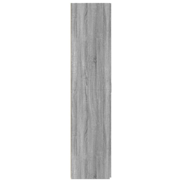 vidaXL skab 70x42,5x185 cm konstrueret træ grå sonoma-eg