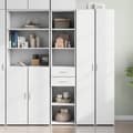 Miniatyrbilde 2 av 11: vidaXL Hylle hvit 40x42,5x185 cm konstruert tre