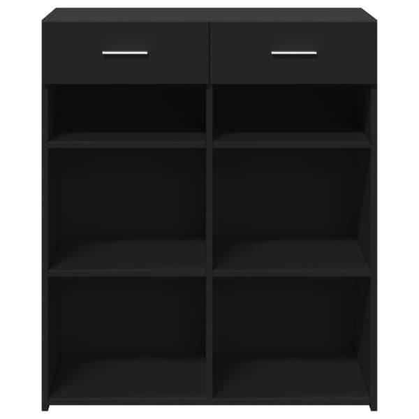 vidaXL Skjenk svart 80x42,5x93 cm konstruert tre
