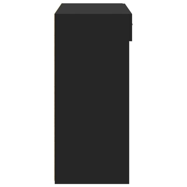 vidaXL Skjenk svart 80x42,5x93 cm konstruert tre