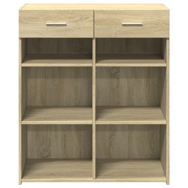 vidaXL skænk 80x42,5x93 cm konstrueret træ sonoma-eg