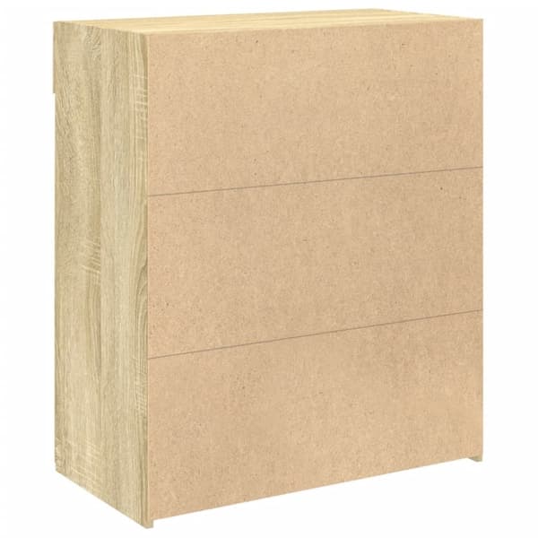 vidaXL skænk 80x42,5x93 cm konstrueret træ sonoma-eg