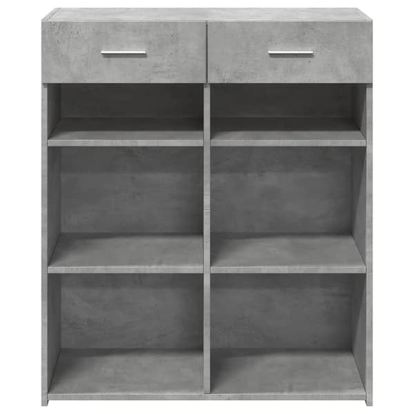 vidaXL Skänk betonggrå 80x42,5x93 cm konstruerat trä