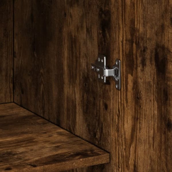 vidaXL Highboard røkt eik 70x42,5x185 cm konstruert tre